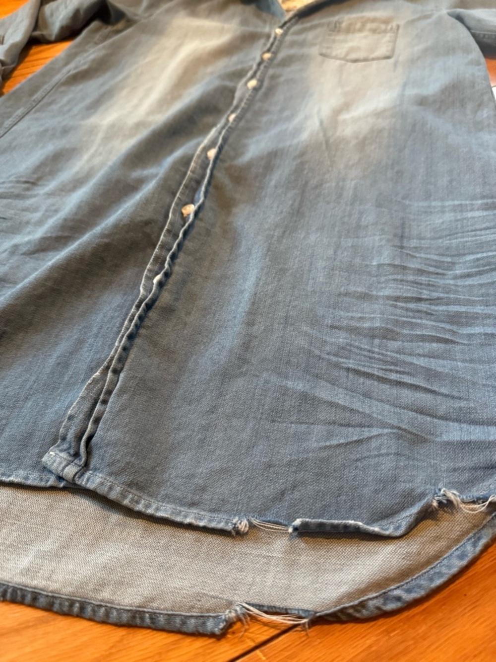 Frank & Eileen Light Blue Denim-Style Button-Down Shirt - Picture 8 of 16